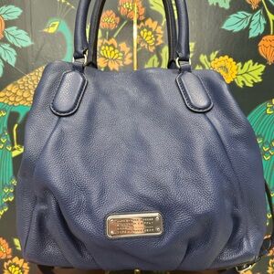 Marc By Marc Jacobs Q Fran Blue Leather Bag